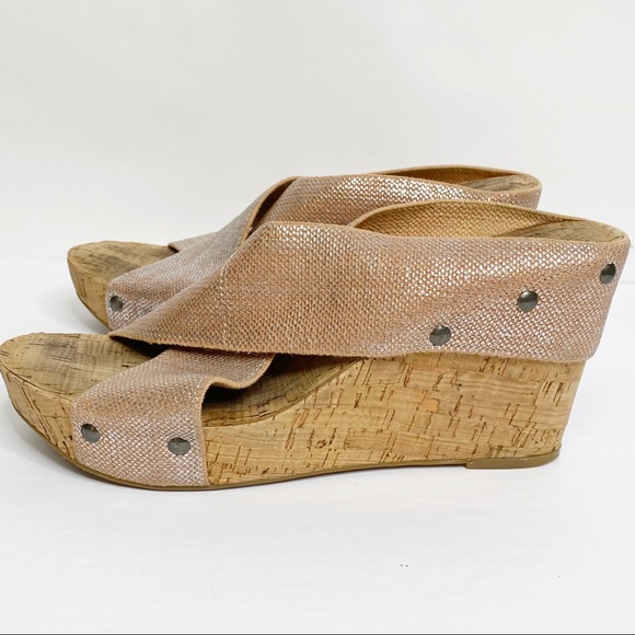 Lucky Brand Miller 2 Pink Wedge Heel Sandal - Picture 3 of 12